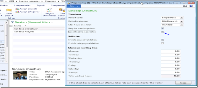 Worker project setup with Use ELR